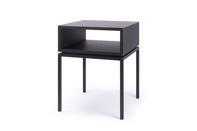 BLACKLOFT Designer Beistelltisch schwarz matt FENIX